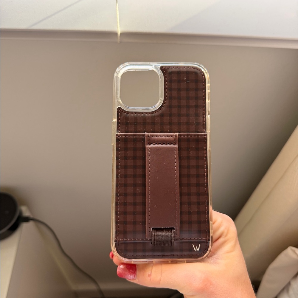 Walli Brown Plaid iPhone 15 Case